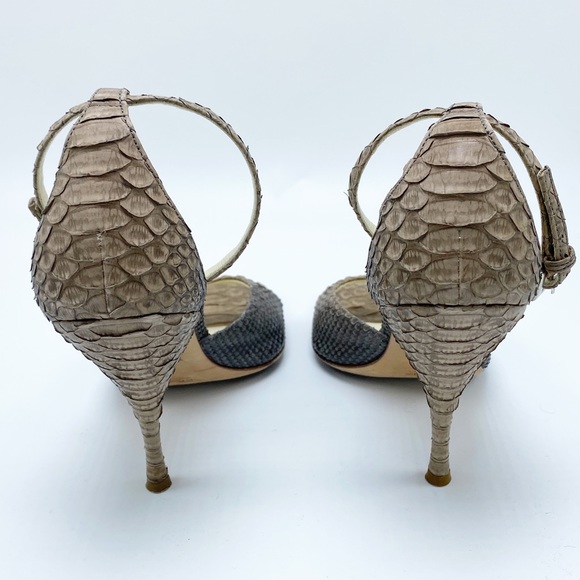 Prada ๐ Snakeskin Square toe Sandals fits like a 36.5/ 6.5 Y2K - Picture 4 of 7